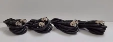 6' BNC Male to BNC Male Coaxial RG59 Security Video Camera Cable Patch Lot of 4
