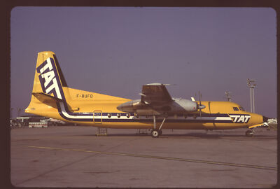 Orig 35mm airline slide TAT F27-200 F-BUFO Buy 4+ save 20%