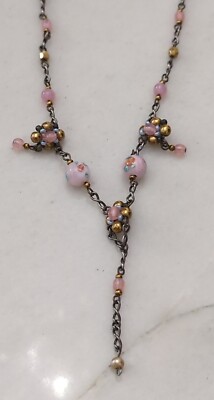 Rare Couture Designer Erickson Beamon Necklace beaded floral
