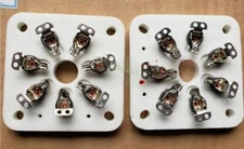 7pin Ceramic vacuum tube socket Silver plate for 6C33 832 829 FU29 826 4pcs
