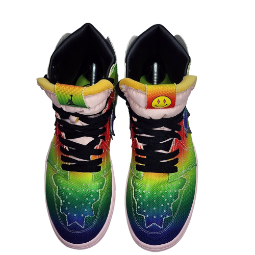 Size 9 - Jordan 1 Retro OG High x J Balvin Tie Dye **Excellent