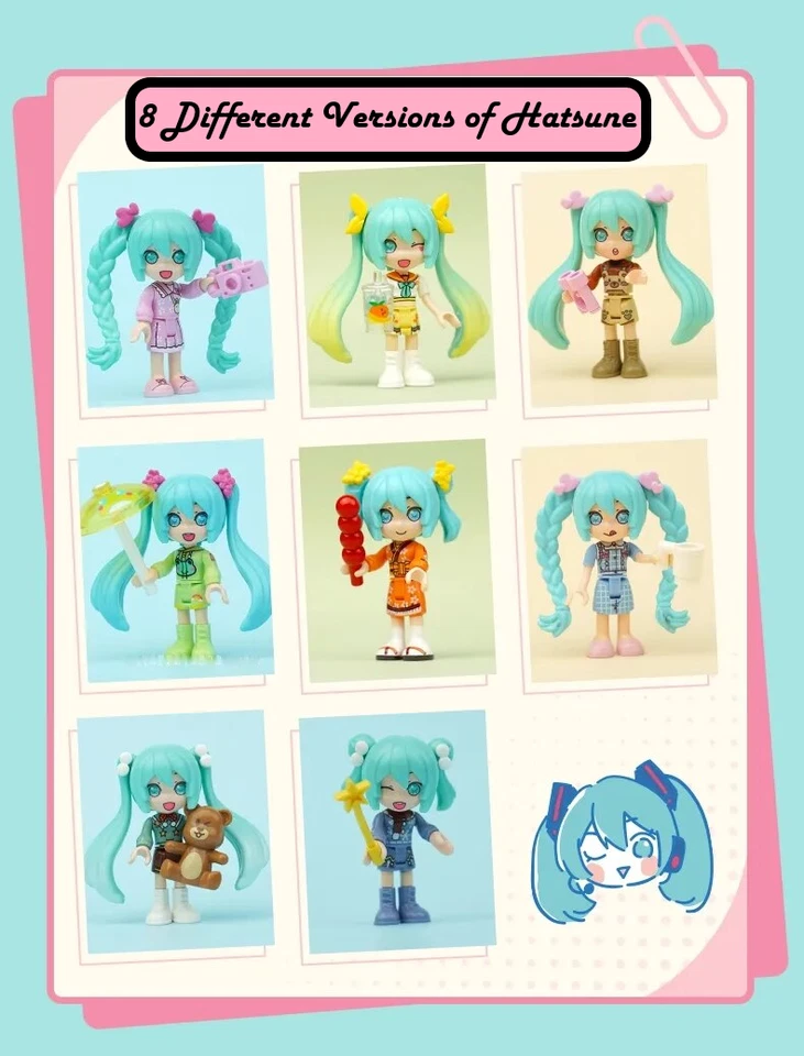 ✅ Official Hatsune Miku 4 Seasons Spring Winter & More Building Block Sets NEW - Image 3 of 4