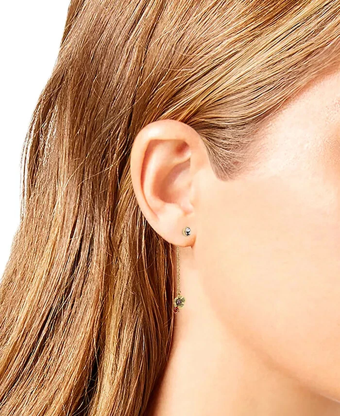 Coach tea sale rose earrings