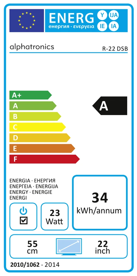 Alphatronics R-22 DSB (sp) mit Triple Tuner & DVD Player für 12/230V Betrieb - Bild 2 von 3
