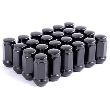 24 PC 14X1.5 Lug Nuts Black 19Mm Hex Compatible with Chevy GMC 6 Lug Aftermarket