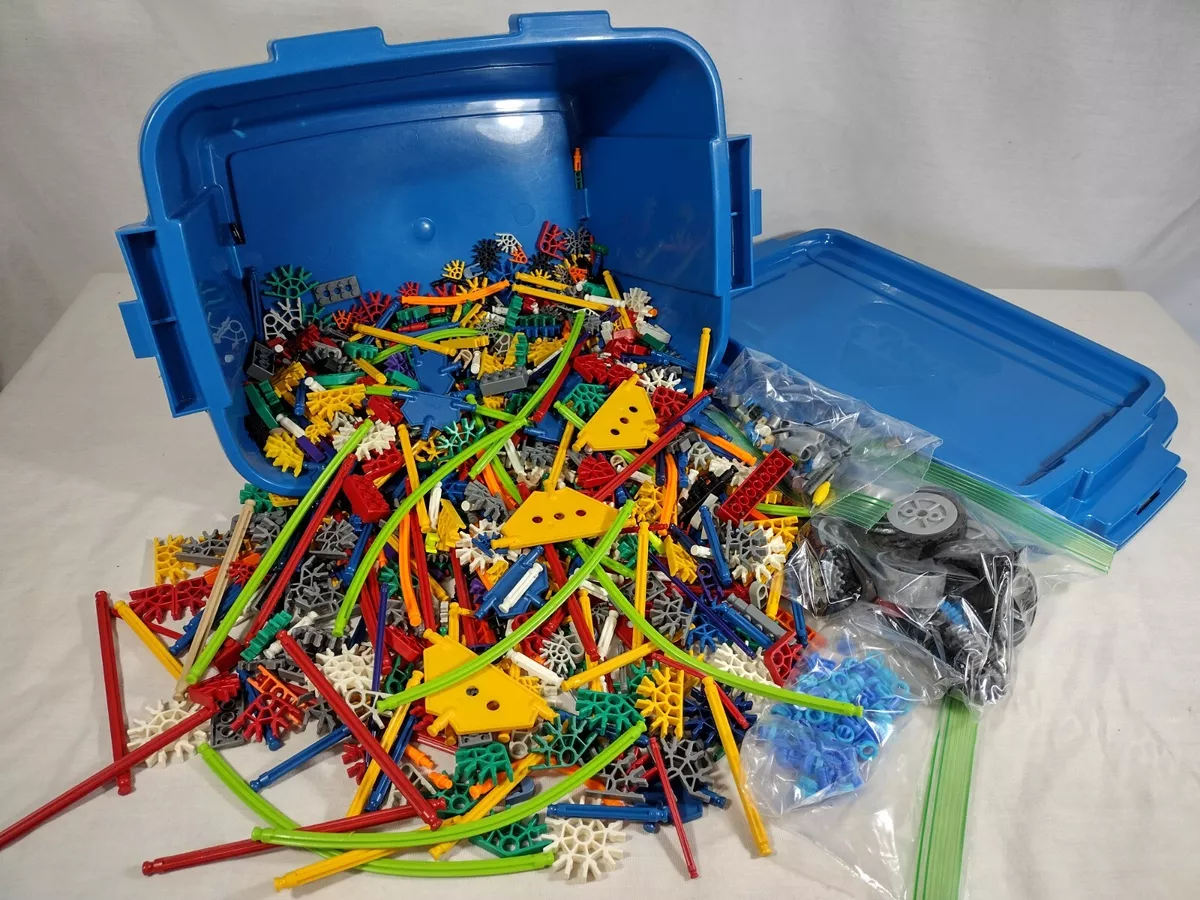 Lot of More Than 1000 Pieces of K nex Storage Tub See Pics eBay
