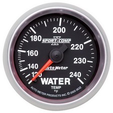 Autometer 3632 Sport-comp Ii Water Temp Gauge 2-116 In. Mechanical