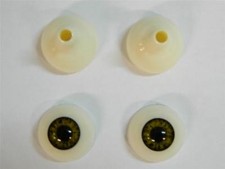 Realistic Human Acrylic Eyes for Halloween PROPS, MASKS, DOLLS Infected Green