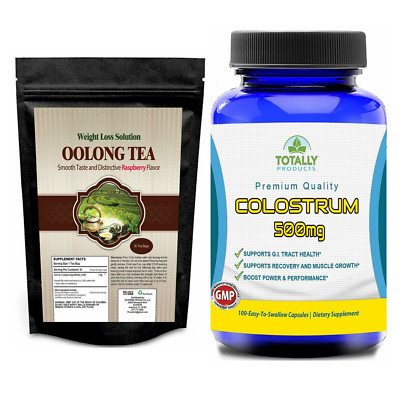 Oolong Tea Weight Management Colostrum 500mg GI Tract Immune Support Supplement