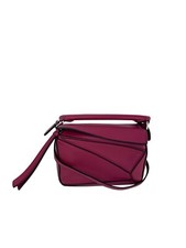 Loewe Calfskin Mini Crimson Puzzle Crossbody Hand Bag Ebay Live