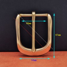 40mm HEAVY SOLID BRASS WESTERN TONGUE PRONG PIN BELT BUCKLE LEATHERCRAFT BUCKLE