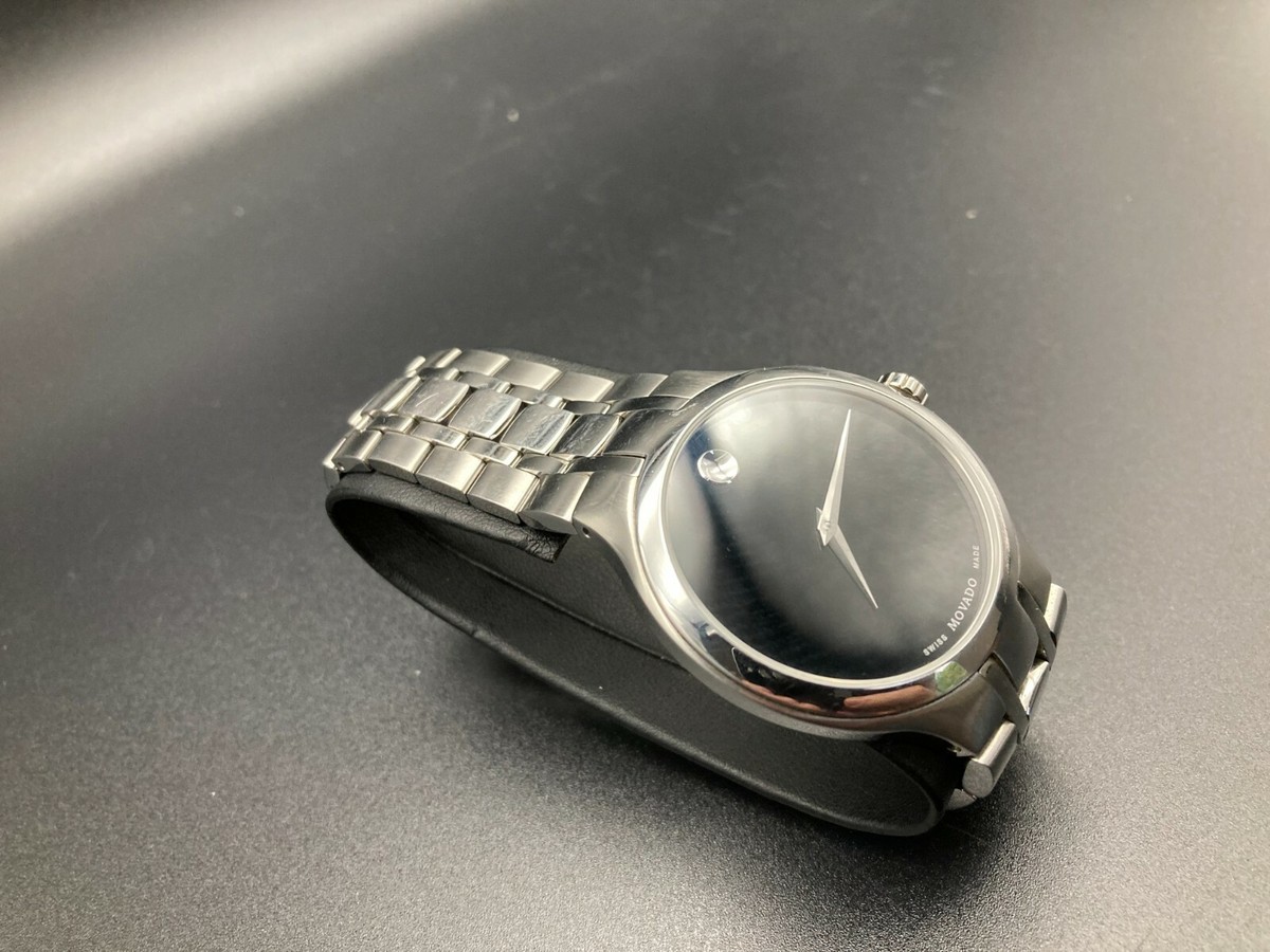 Movado Museum Classic Sapphire Crystal Black Dial Stainless  display picture 2
