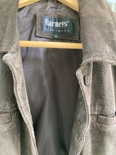 Fabulous Dark Brown Suede Leather Jacket Size 12. Only Worn A Few Times!