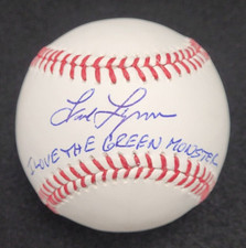 FRED LYNN Signed I LOVE THE GREEN MONSTER Official Baseball-BOSTON RED SOX-PSA