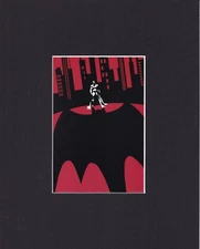 8X10" Matted Art Print DC Comic Book Batman: Batman Big Shadow