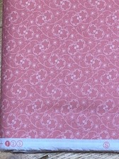 Classic Florals Pink Ivory Calico cotton Studio Fabric per yd 44"
