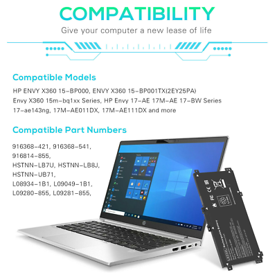 New Genuine LK03XL Battery For HP Envy X360 15-BP 15-BQ 17