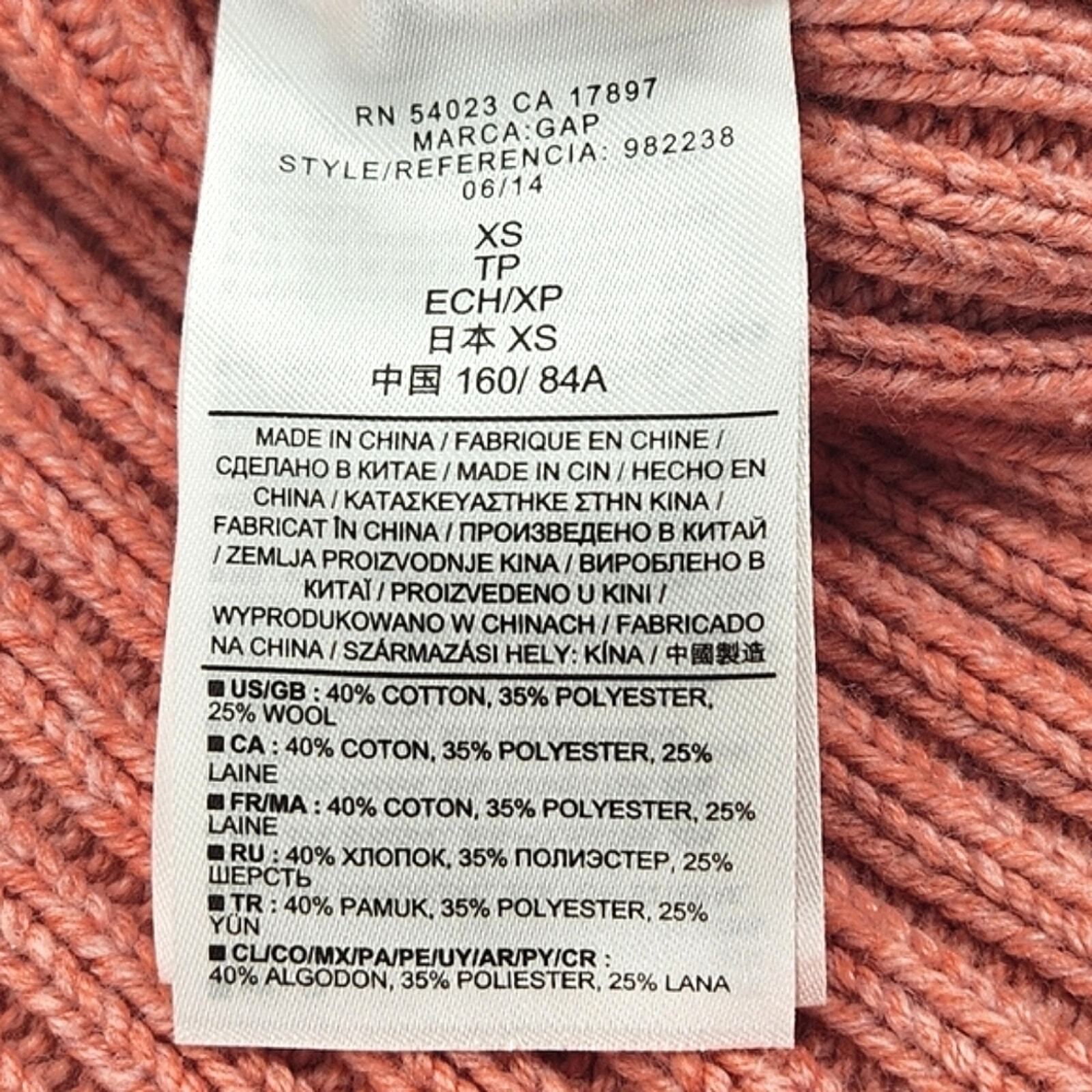 GAP Pullover Sweater Size Extra Small Womens Pink… - image 7