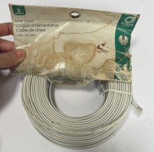 Telephone Line Cord, 100 Feet, Phone Cord, Modular Jack Ends, Works for Phone...