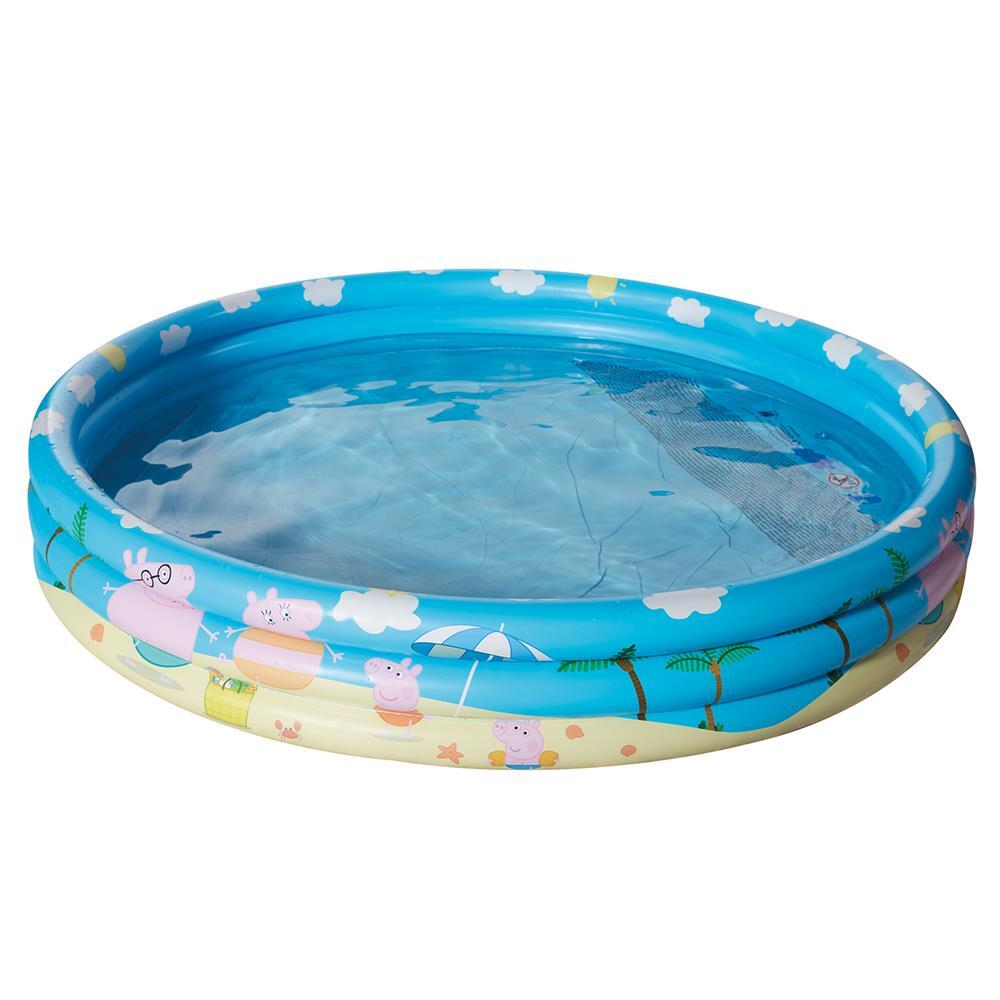 Счастливые люди Свинка Пеппа-Бассейн с 3-мя кольцами 150 х 25 см Planschbecken Kinderpool Badespa 3890₽