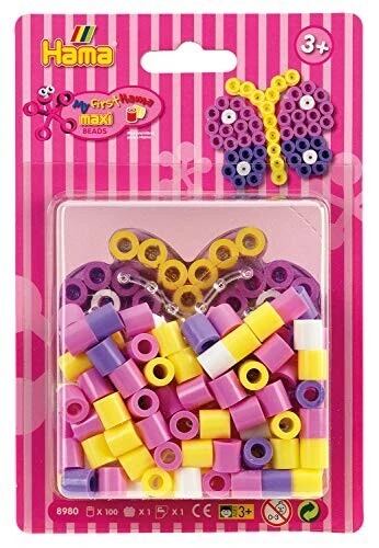 Hama 8980 - Kleine Blister-Packung Schmetterling, Bügelperlen Maxi, ca. 100 Stüc - Bild 2 von 4