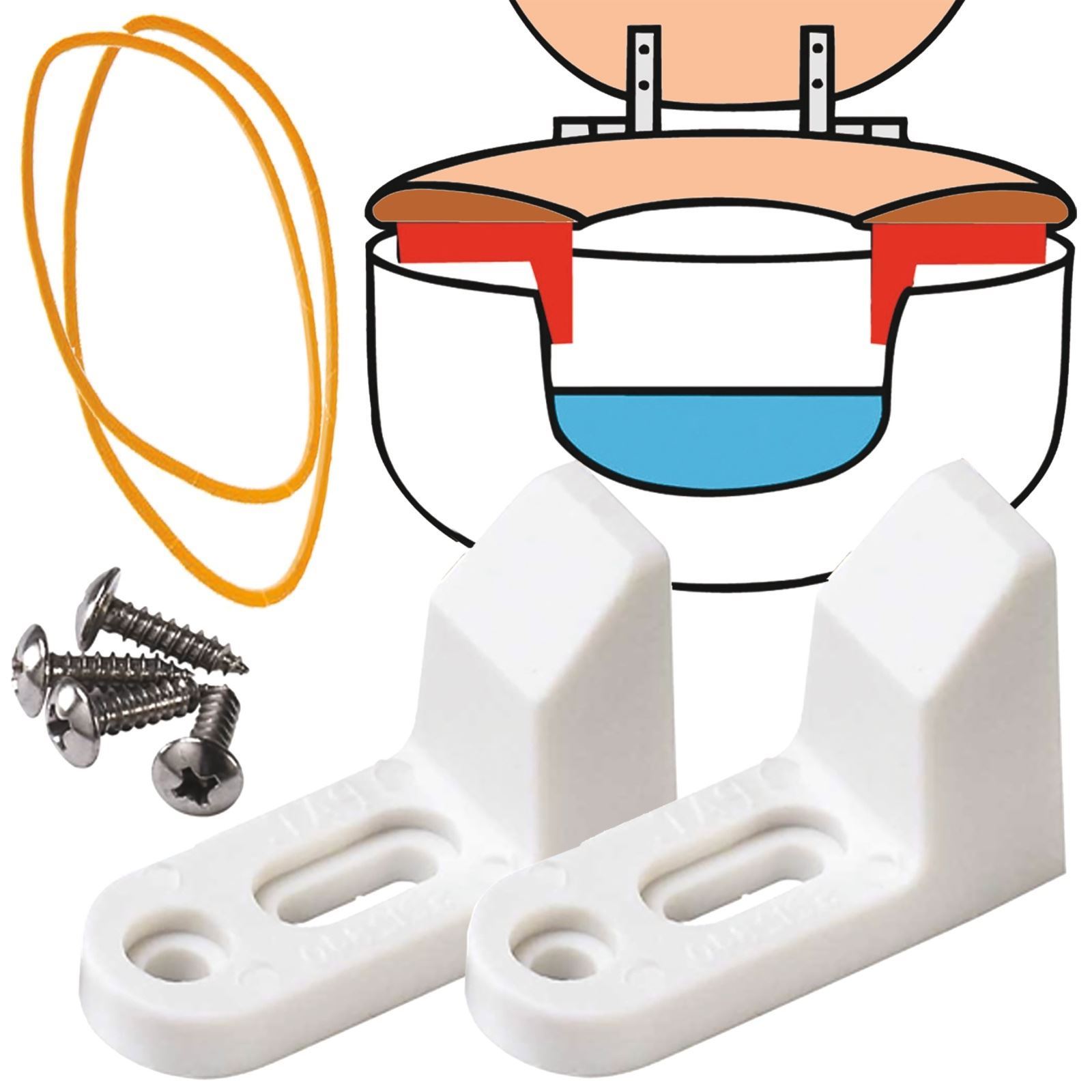 Kids Children Anti Slipping SafeTBumpers Wobbly Toilet Loo Seat