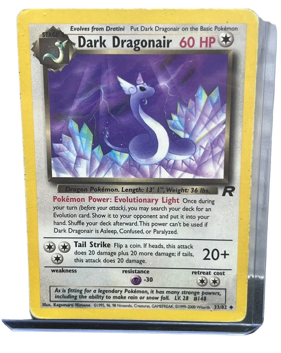 ✨DARK DRAGONAIR Pokemon Card - WOTC - 1st Edition - Team Rocket