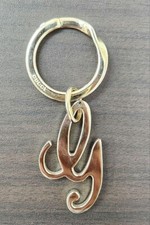 Gucci G Gold Color Bag Charm Key Ring Keychain I6