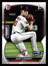 Alex Clemmey 2023 1st Bowman Draft #BD-79 Cleveland Guardians ROOKIE RC