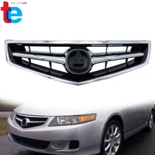 Fit For 2006 2007 2008 Acura TSX Front Grille Replacement W/Chrome Molding