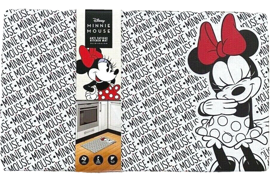 Disney MINNIE MOUSE AntiFatigue Cushioned Padded Kitchen Mat 18x30