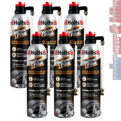 Reifendichtmittel Pannenspray Holts Reifenpilot 6x 400ml 155 -195mm MHD 08/2032