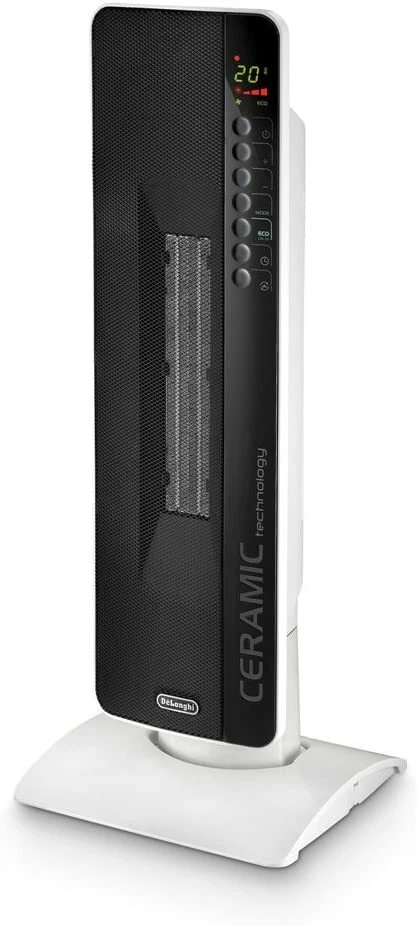 Delonghi TCH8093ER Oscillating Digital Ceramic Tower Space Heater  w/Remote,White | eBay
