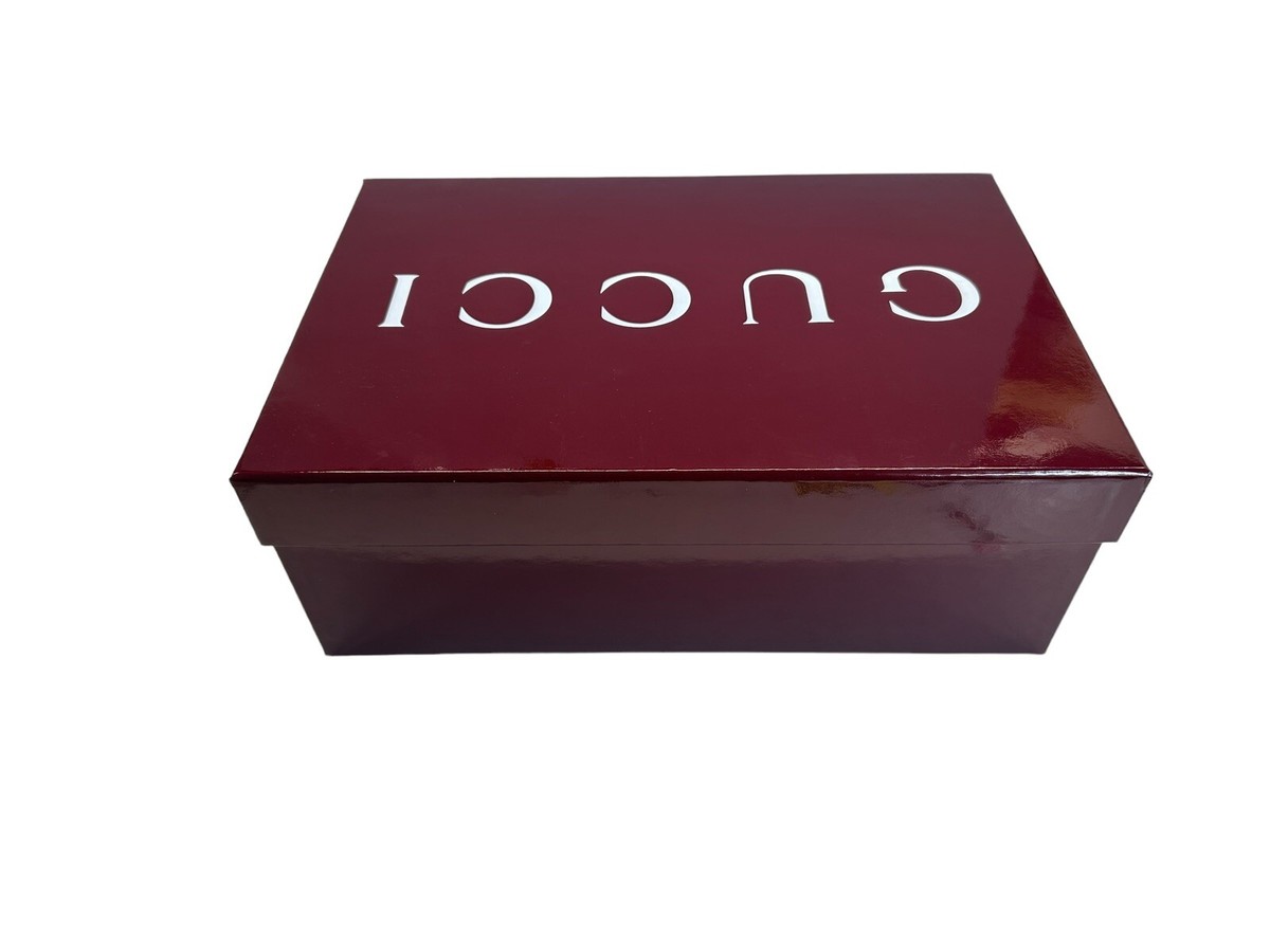 Authentic Gucci Rare Burgundy Empty Gift Storage Box w