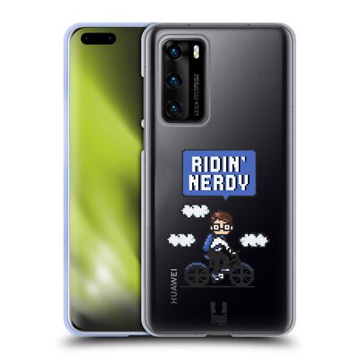 HEAD CASE DESIGNS NERDY PIXEL ART SOFT GEL CASE FOR HUAWEI PHONES 4