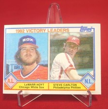 Steve Carlton Victory Leaders 1983 Baseball Card TOPPS #705 EX (1)