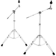 2Pack Standard Cymbal Boom Stand Double Braced Adjustable Cymbal Stand 28"-47...