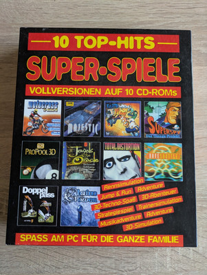 PC CD-ROM 10 Top-Hits Super-Spiele W.A.S. Medien Earthworm Jim 2 Claim Of Power