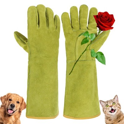 Bite-Proof Animal Handling Gloves - Durable Safety for Cat Grooming & Gardening