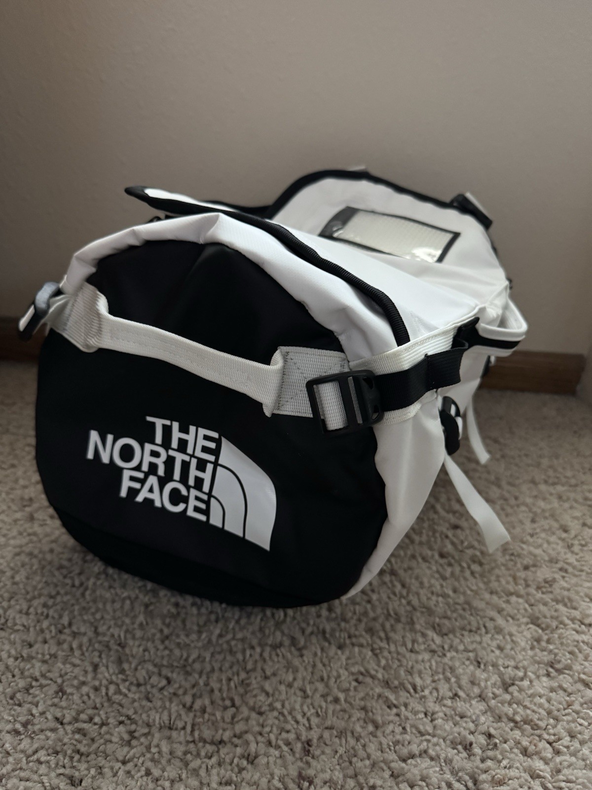 Bolso de Lona The North Face Base Camp XS Blanco Negro 31L Mochila de Mano