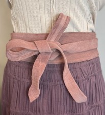 Womens ADA Wrap Belt Mazala Textured Leather 89 NEW