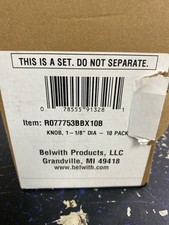 Hickory R077753BBX10B 10-Pack 1-1/8" Brushed Brass Cabinet/Drawer Knobs