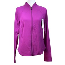 Athleta Salutation Jacket Purple, NWT, travel, athleisure, studio to street,