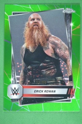 Erick Rowan 2025 Topps Chrome WWE Green Refractor #/99 #49