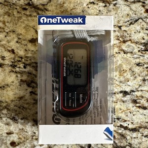 OneTweak EZ-1 Pedometer for Walking. 3D Tri-Axis Clip-On. Open Box Read