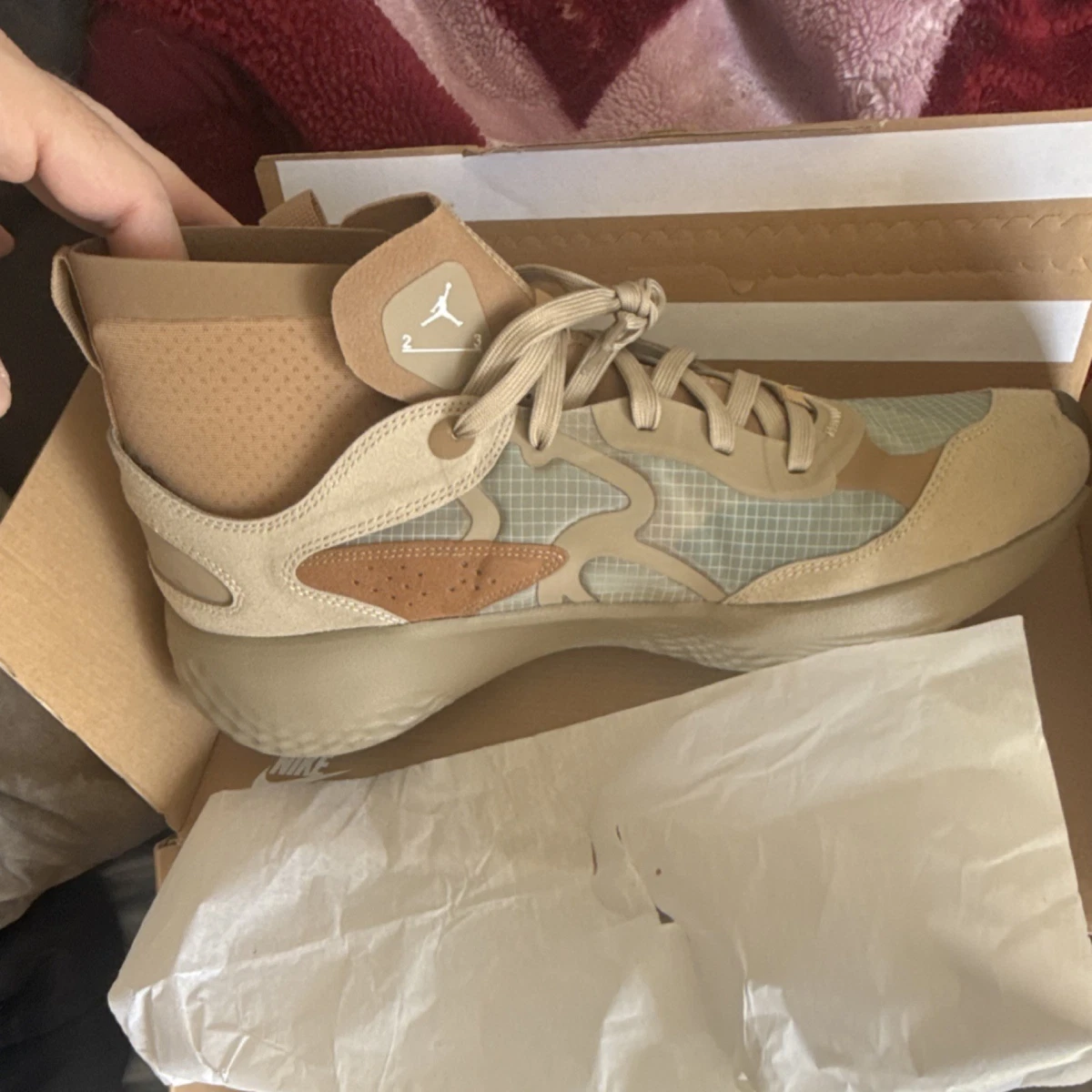 Jordan Delta 3 Mid Sneaker, wheat/gray, size 10.    261 Air Jordan Delta 3 Mid DR7614-004 main image 2