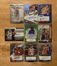 OKC Thunder 9 auto cards Caruso,Dort,Hartenstein,Wallace,Jaylin Williams,I Joe