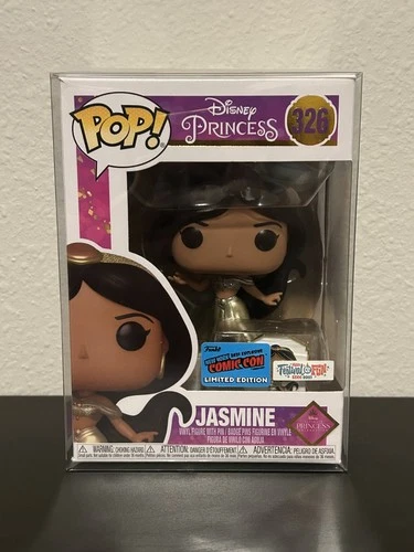 NEW! Disney Princess Funko 326 Gold Jasmine with Pin 2021 NYCC Exclusive!