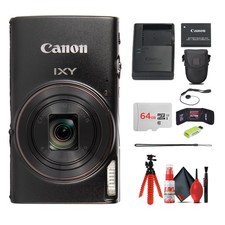 Canon Compact Digital Camera IXY 650 HS M 12x Optical Zoom - Black - Bundle
