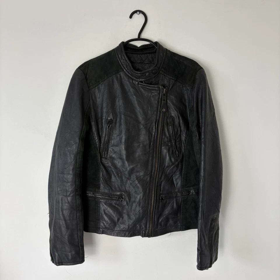 Vintage Ladies Schott NYC Leather Biker/Motorcycle Jacket - LCW 6815 - Medium - Image 2 of 4